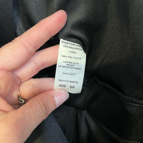 Windsor Semi-Formal Dress, Black & Turquoise Size 5/6 - Picture 5 of 7